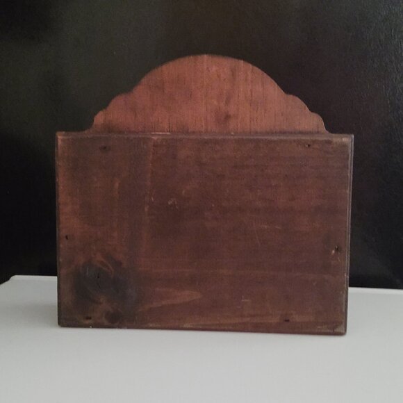 PRIMITIVE PINEWOOD LARGE MONEY BOX THE FIRT NATIONAL BANK O & L LINES 1980 - Picture 4 of 7